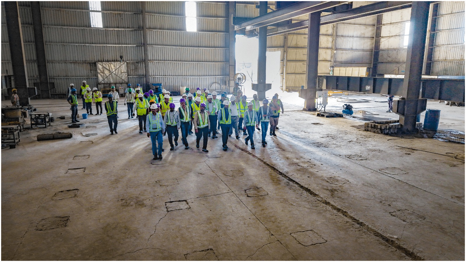 Hon’ble Minister of Railways, Shri Ashwini Vaishnaw along with Hon’ble Member of Parliament (Surat) Shri Mukesh Dalal visited under construction Surat  Bullet Train station and inspected track installation works on 27th September 2025